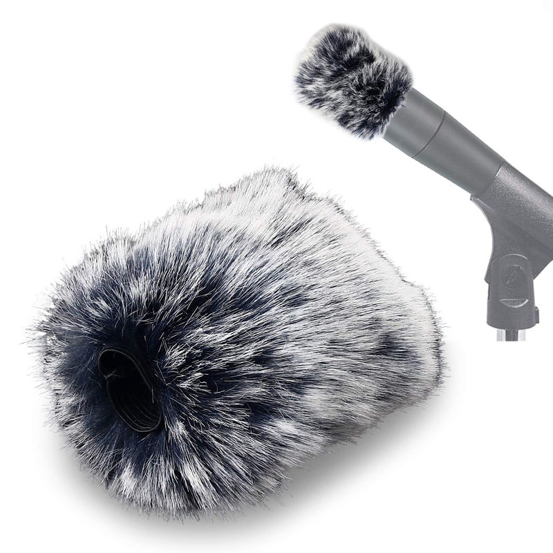 SUNMON Microphone Furry Windscreen Compatible with Shure A2WS,Muff Windshield Windjammer Deadcat for SM57 and 545 Series - Image 1